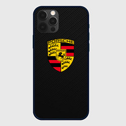 Чехол для iPhone 12 Pro PORSCHE, цвет: 3D-черный