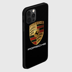 Чехол для iPhone 12 Pro PORSCHE, цвет: 3D-черный — фото 2