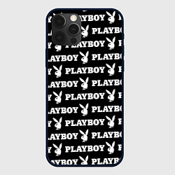 Чехол для iPhone 12 Pro PLAYBOY, цвет: 3D-черный