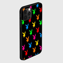 Чехол для iPhone 12 Pro PLAYBOY, цвет: 3D-черный — фото 2