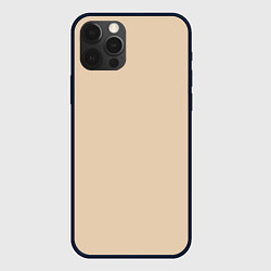 Чехол для iPhone 12 Pro Бежевая Маска, цвет: 3D-черный