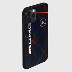 Чехол для iPhone 12 Pro MERCEDES-BENZ AMG, цвет: 3D-черный — фото 2