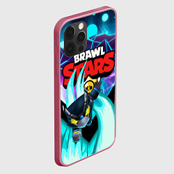 Чехол для iPhone 12 Pro BRAWL STARS MECHA CROW, цвет: 3D-малиновый — фото 2