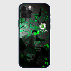 Чехол для iPhone 12 Pro SKODA, цвет: 3D-черный