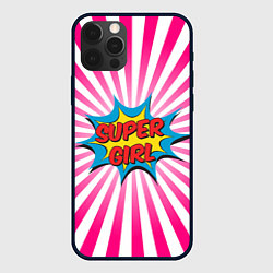 Чехол для iPhone 12 Pro Super Girl, цвет: 3D-черный