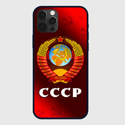 Чехол для iPhone 12 Pro СССР USSR, цвет: 3D-черный