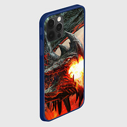 Чехол для iPhone 12 Pro Дракон Z, цвет: 3D-тёмно-синий — фото 2