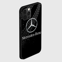 Чехол для iPhone 12 Pro MERCEDES, цвет: 3D-черный — фото 2
