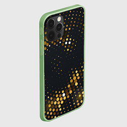 Чехол для iPhone 12 Pro Black gold, цвет: 3D-салатовый — фото 2
