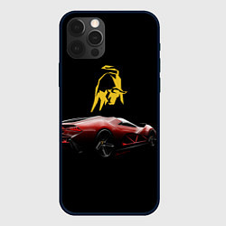 Чехол для iPhone 12 Pro Lamborghini - motorsport, цвет: 3D-черный
