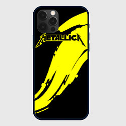 Чехол для iPhone 12 Pro Metallica, цвет: 3D-черный