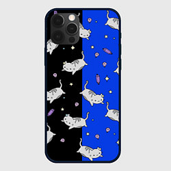 Чехол для iPhone 12 Pro КИСЫ, цвет: 3D-черный