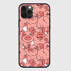 Чехол iPhone 12 Pro Свиньи