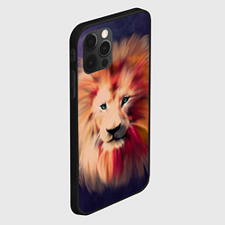 Чехол для iPhone 12 Pro Звездный Лев, цвет: 3D-черный — фото 2