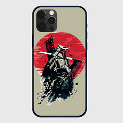 Чехол для iPhone 12 Pro Samurai man, цвет: 3D-черный