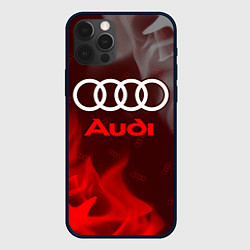 Чехол для iPhone 12 Pro AUDI АУДИ, цвет: 3D-черный
