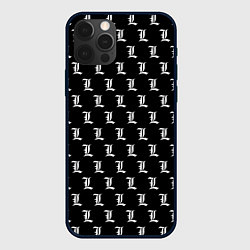 Чехол для iPhone 12 Pro Эл паттерн черный, цвет: 3D-черный