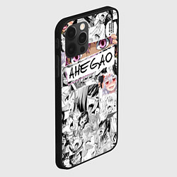 Чехол для iPhone 12 Pro Ахегао Ahegao, цвет: 3D-черный — фото 2