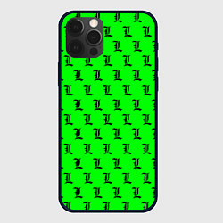 Чехол iPhone 12 Pro Эл паттерн зеленый