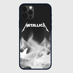 Чехол для iPhone 12 Pro METALLICA МЕТАЛЛИКА, цвет: 3D-черный