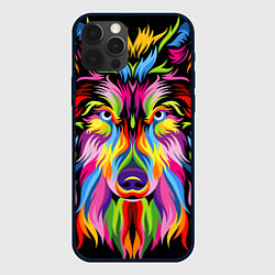 Чехол iPhone 12 Pro Neon wolf