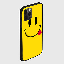 Чехол для iPhone 12 Pro Смайлик милый, цвет: 3D-черный — фото 2