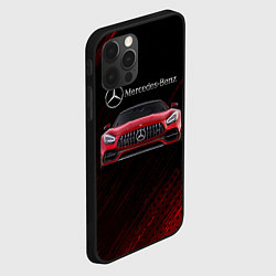 Чехол для iPhone 12 Pro Mercedes Benz AMG, цвет: 3D-черный — фото 2