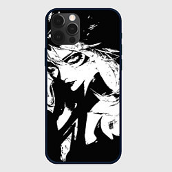 Чехол для iPhone 12 Pro Темная космическая Люкс, цвет: 3D-черный
