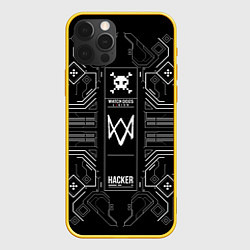 Чехол для iPhone 12 Pro WATCH DOGS: LEGION, цвет: 3D-желтый