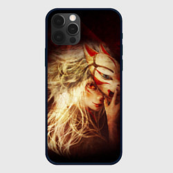 Чехол для iPhone 12 Pro Кицуне, цвет: 3D-черный