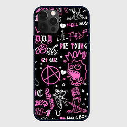 Чехол для iPhone 12 Pro LIL PEEP, цвет: 3D-черный