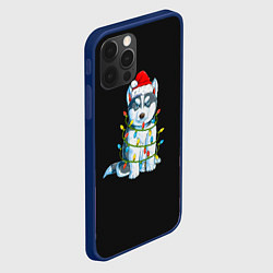 Чехол для iPhone 12 Pro Щенок, цвет: 3D-тёмно-синий — фото 2