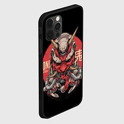 Чехол для iPhone 12 Pro Cyber Oni Samurai, цвет: 3D-черный — фото 2