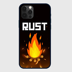 Чехол для iPhone 12 Pro RUST, цвет: 3D-черный