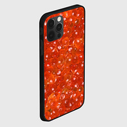 Чехол для iPhone 12 Pro Красная икра, цвет: 3D-черный — фото 2