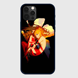 Чехол для iPhone 12 Pro Аска Евангелион Nerv, цвет: 3D-черный