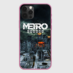 Чехол для iPhone 12 Pro Metro Exodus, цвет: 3D-малиновый