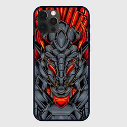 Чехол для iPhone 12 Pro Механический дракон, цвет: 3D-черный
