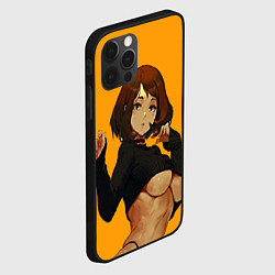 Чехол для iPhone 12 Pro Uraraka Ahegao Урарака, цвет: 3D-черный — фото 2