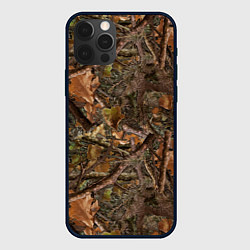 Чехол для iPhone 12 Pro Охотничий камуфляж, цвет: 3D-черный