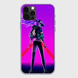 Чехол для iPhone 12 Pro KDA Akali, цвет: 3D-светло-сиреневый