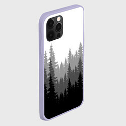 Чехол для iPhone 12 Pro Темный Лес, цвет: 3D-светло-сиреневый — фото 2