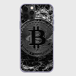 Чехол для iPhone 12 Pro БИТКОИН BITCOIN, цвет: 3D-светло-сиреневый