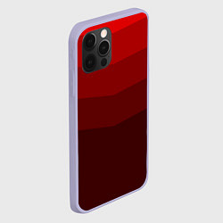 Чехол для iPhone 12 Pro Красный Градиент, цвет: 3D-светло-сиреневый — фото 2