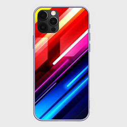 Чехол для iPhone 12 Pro НЕОН, цвет: 3D-светло-сиреневый