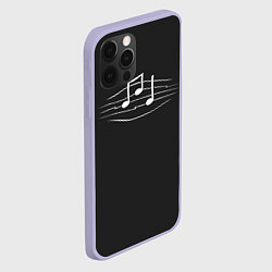 Чехол для iPhone 12 Pro Музыкальные ноты, цвет: 3D-светло-сиреневый — фото 2