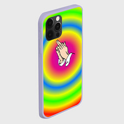 Чехол для iPhone 12 Pro Bright print, цвет: 3D-светло-сиреневый — фото 2