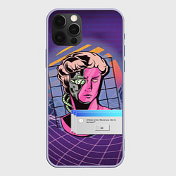 Чехол iPhone 12 Pro Vaporwave Cyborg Statue