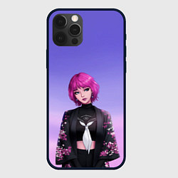 Чехол для iPhone 12 Pro ANIME GIRL, цвет: 3D-черный