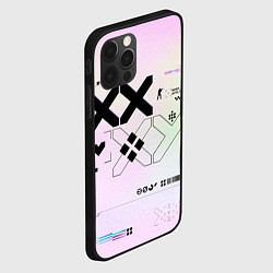 Чехол для iPhone 12 Pro Printstream style Поток информации Белизна 0 1,Чер, цвет: 3D-черный — фото 2